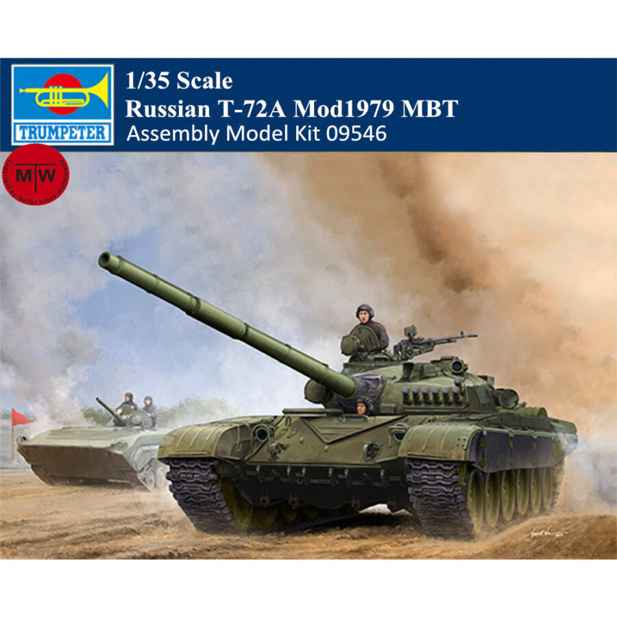Trumpeter 09546 1/35 Scale Russian T-72A Mod1979 MBT Main Battle Tank Military Plastic Assembly Model Kits