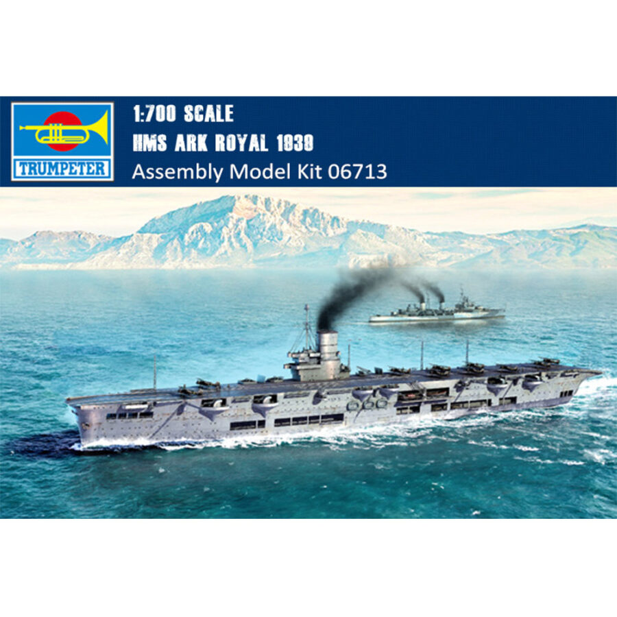 Trumpeter 06713 1/700 Scale HMS Ark Royal 1939 Aircraft Carrier Plastic Military Assembly Model Kits