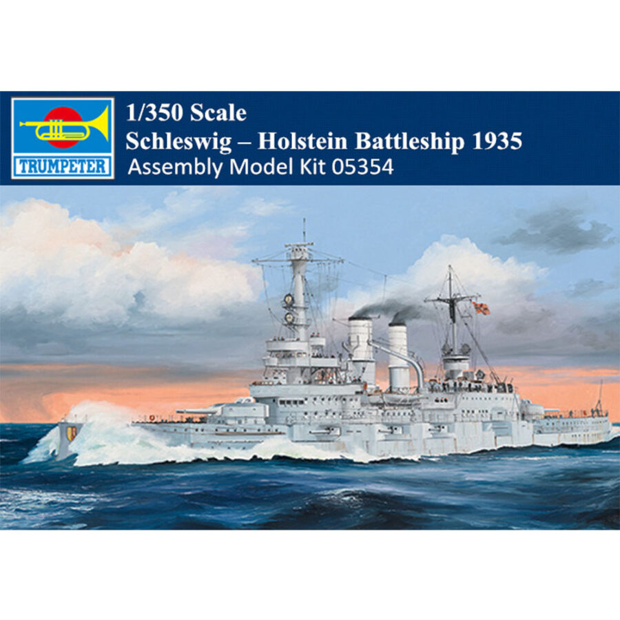 Trumpeter 05354 1/350 Scale Schleswig – Holstein Battleship 1935 Military Plastic Assembly Model Kit