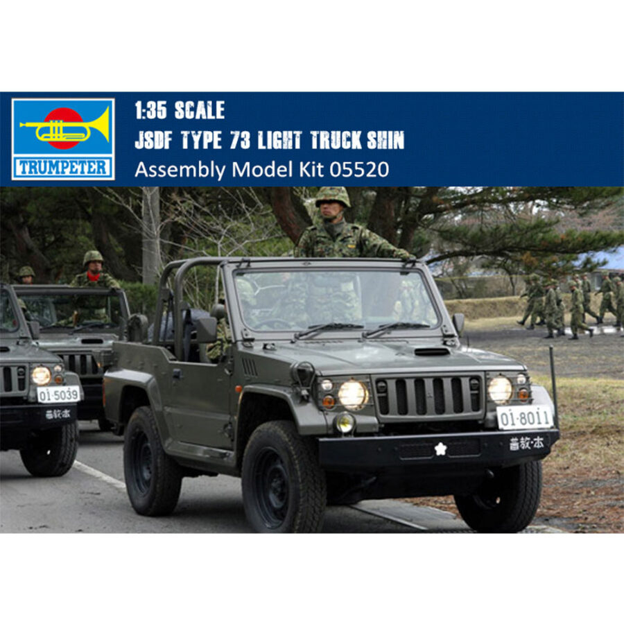 Trumpeter 05520 1/35 Scale JSDF Type 73 Light Truck(shin) Plastic Assembly Model Building Kits