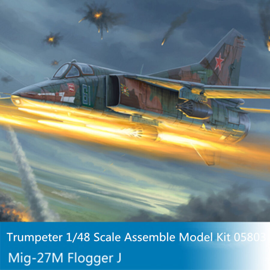 Trumpeter 05803 1/48 Scale Mig-27M Flogger J Military Plastic Aircraft Assembly Model Building Kits