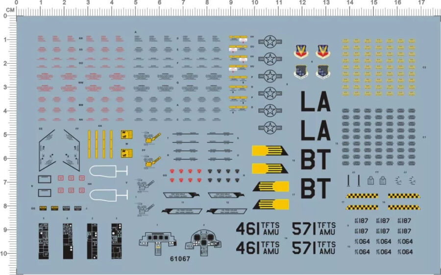 1/72 Scale Decals for F-15E F15E Strike Eagle Fighter Model Kits 61067