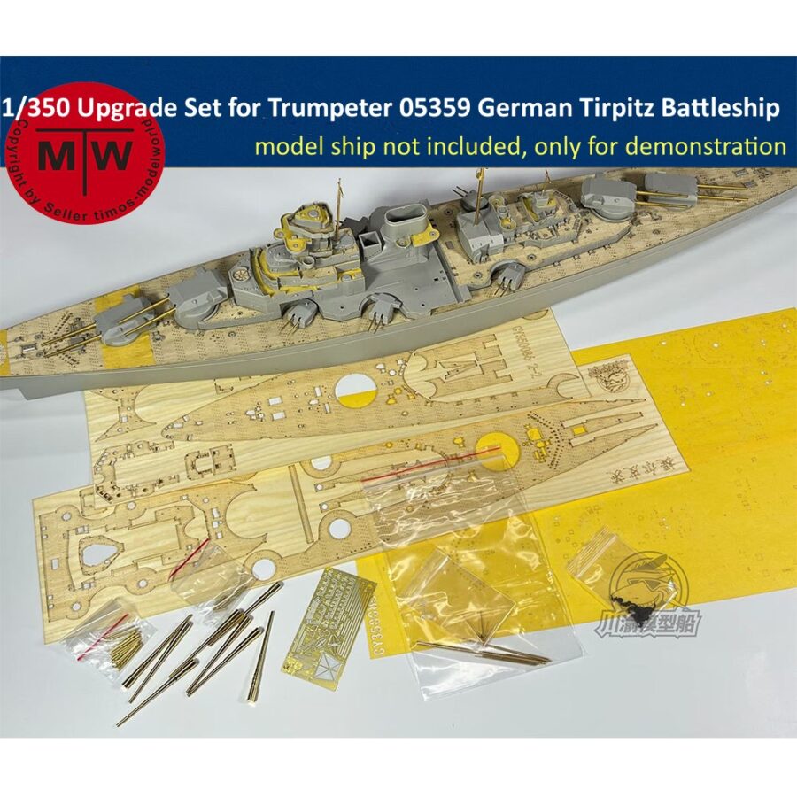 1/350 Scale Upgrade Set for Trumpeter 05359 German Tirpitz Battleship Model Kit CYE038