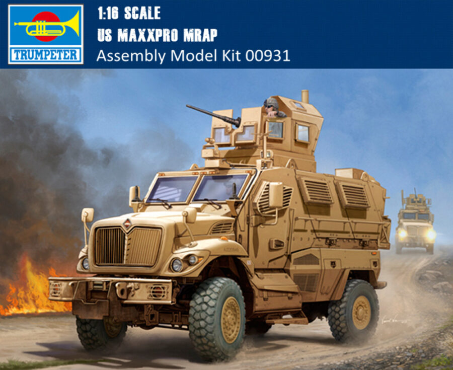 Trumpeter 00931 1/16 Scale US MaxxPro MRAP Military Plastic Assembly Model Kits