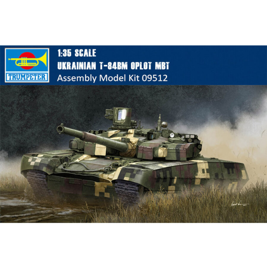 Trumpeter 09512 1/35 Scale Ukrainian T-84BM Oplot MBT Military Plastic Tank Assembly Model Kits