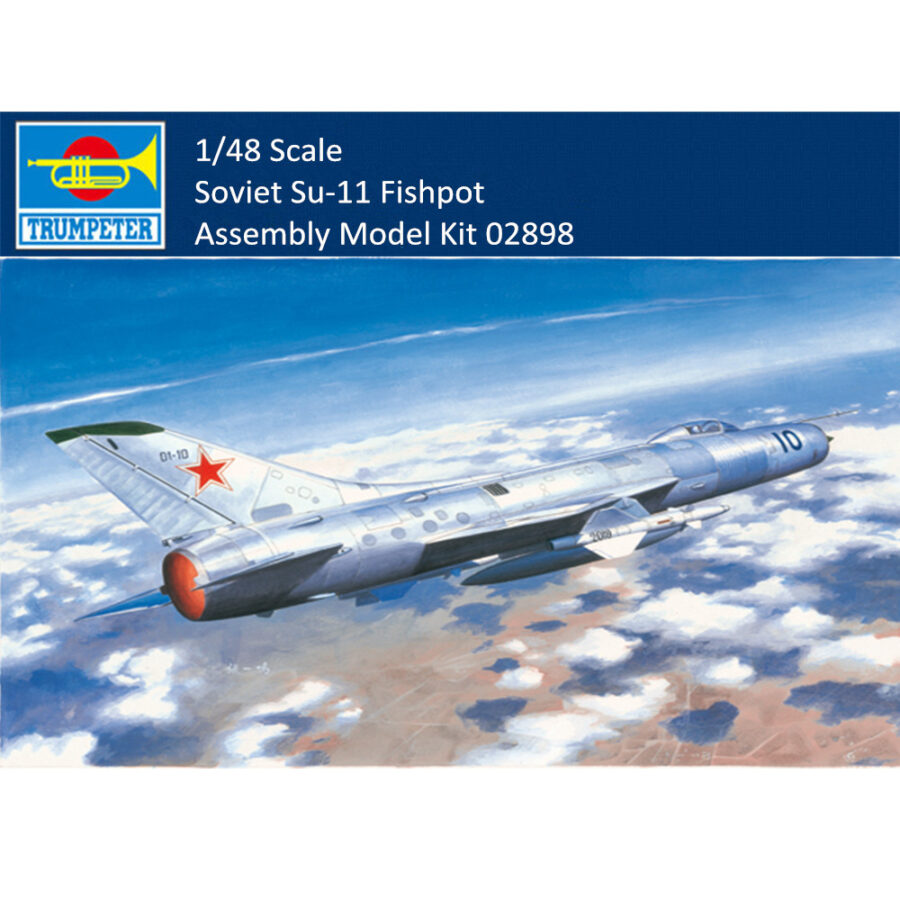Trumpeter 02898 1/48 Scale Soviet Su-11 Fishpot Military Plastic Aircraft Assembly Model Building Kits