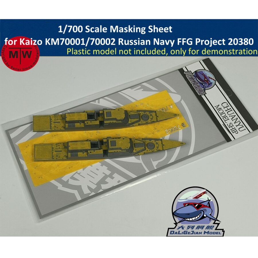 1/700 Scale Masking Sheet for Kaizo KM70001/70002 Russian Navy FFG Project 20380 Model Kit CY700124