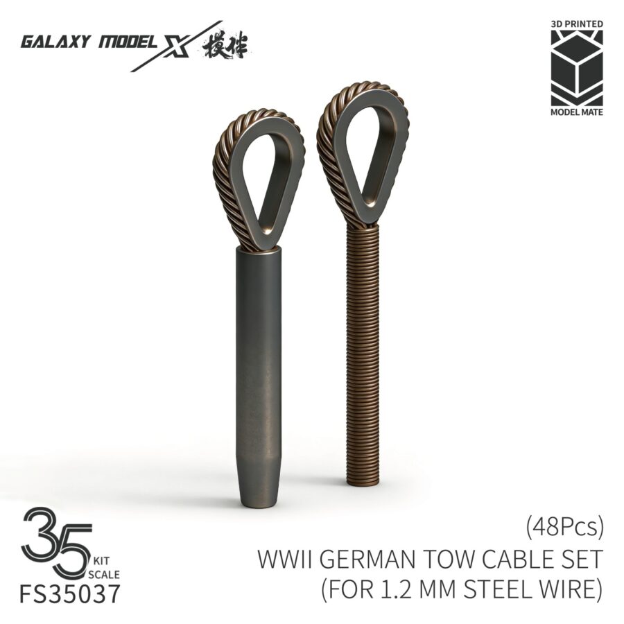 Galaxy FS35037 1/35 Scale WWII German Tow Cable Set Resin Model Scene DIY Kit 48pcs/set