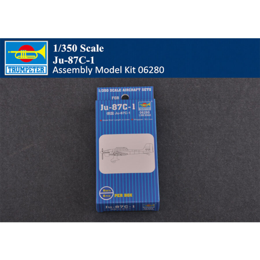 Trumpeter 06280 1/350 Scale German Ju-87C-1 Aircraft Plastic Assembly Model Kit