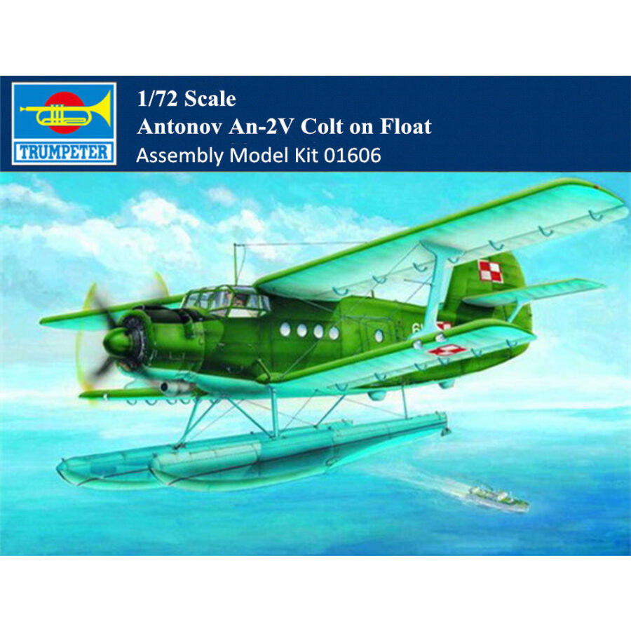 Trumpeter 01606 1/72 Scale Antonov An-2V Colt on Float Military Plastic Aircraft Assembly Model Kit