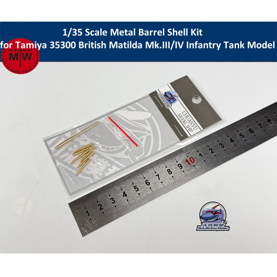 1/35 Scale Metal Barrel Shell Kit for Tamiya 35300 British Matilda Mk.III/IV Infantry Tank Model CYT360