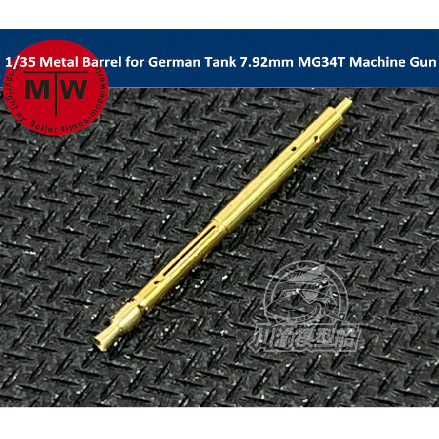 1/35 Scale Metal Barrel for German Tank 7.92mm MG34T Machine Gun Model CYT123