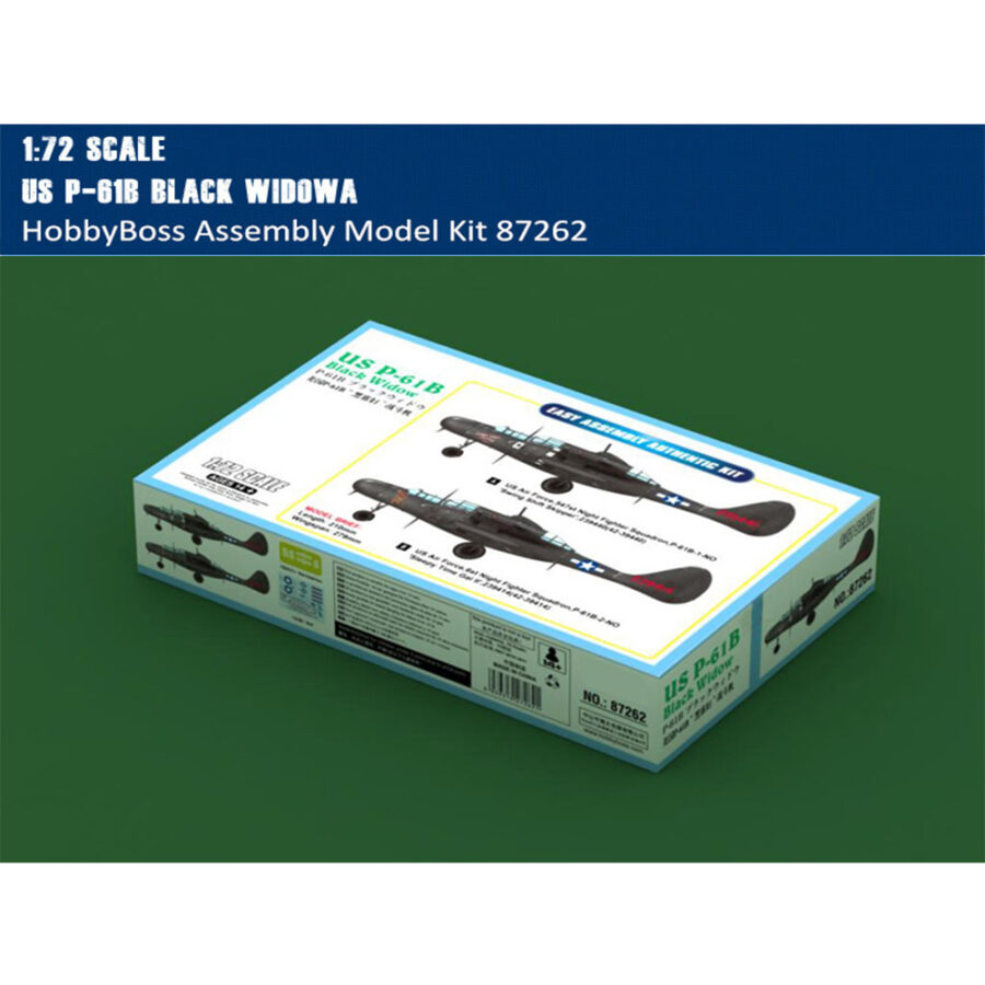 HobbyBoss 87262 1/72 Scale US P-61B Black Widow Military Plastic Aircraft Assembly Model Kits