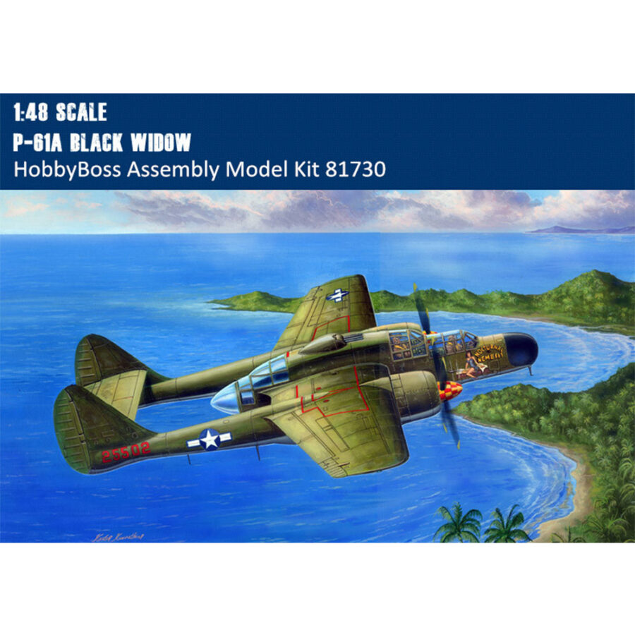 HobbyBoss 81730 1/48 Scale P-61A Black Widow Fighter Military Plastic Aircraft Assembly Model Building Kits