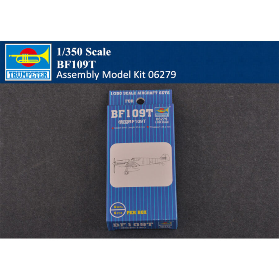 Trumpeter 06279 1/350 Scale German BF109T Aircraft Plastic Assembly Model Kit