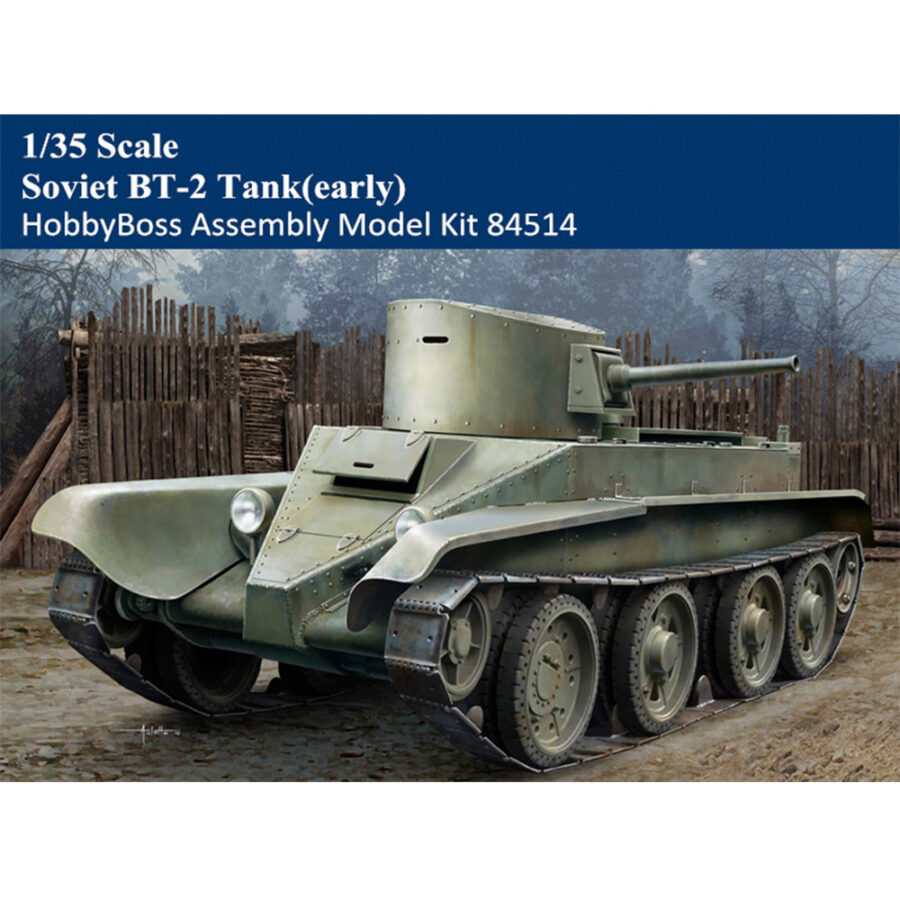 HobbyBoss 84514 1/35 Scale Soviet BT-2 Tank(early) Military Plastic Assembly Model Kit
