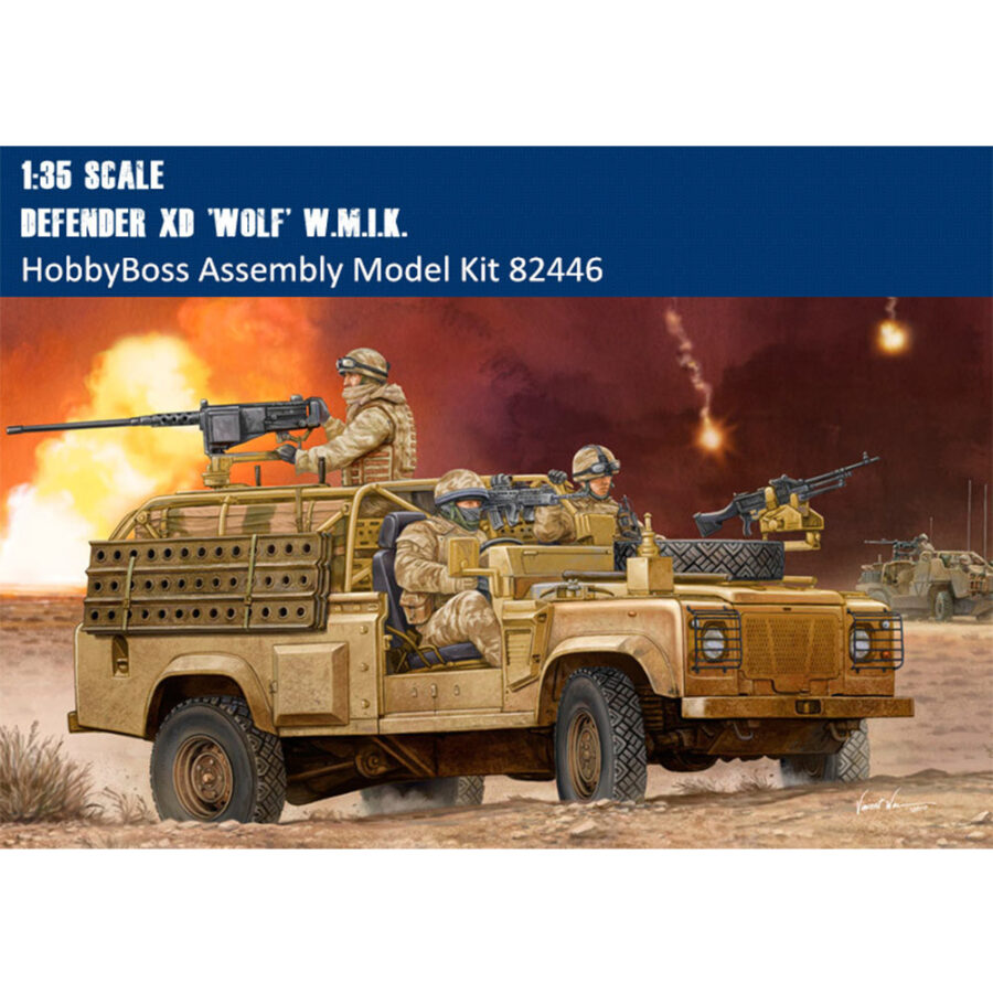 HobbyBoss 82446 1/35 Scale Defender XD Wolf W.M.I.K. Military Plastic Assembly Model Kit