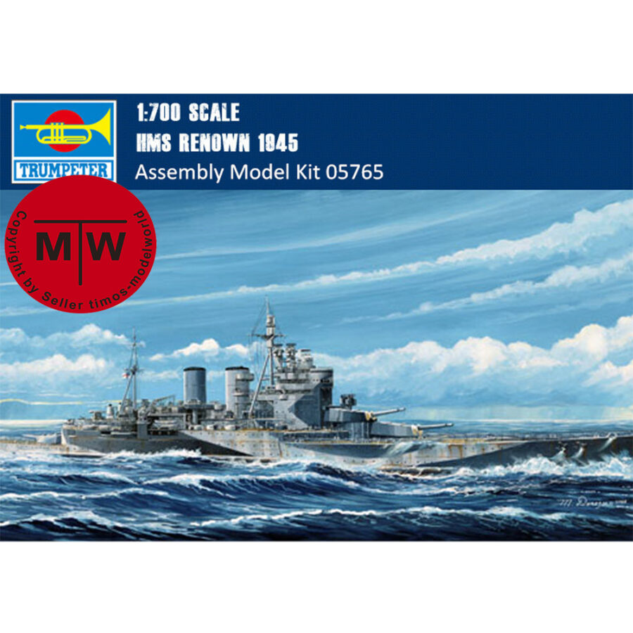 Trumpeter 05765 1/700 Scale HMS Renown 1945 Military Plastic Assembly Model Kits