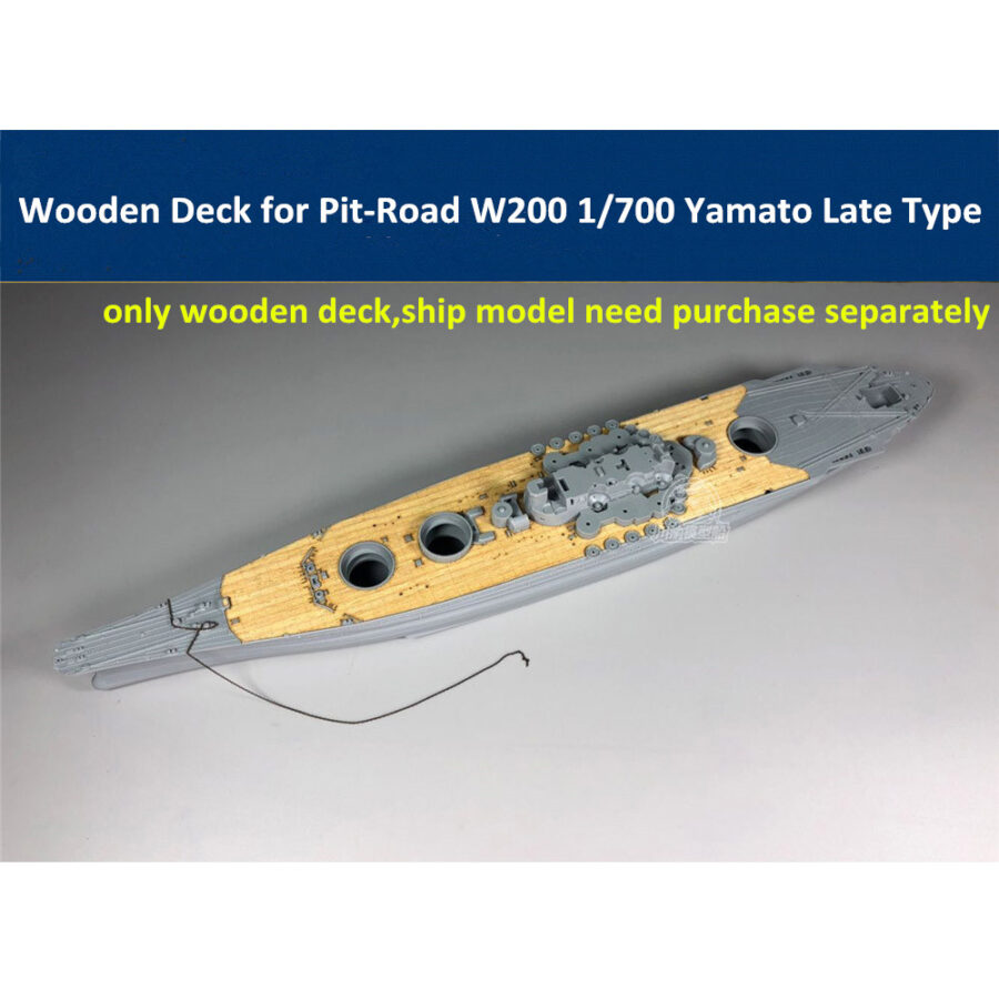Wooden Deck for Pit-Road W200 1/700 Scale IJN Battleship Yamato Late Type Model CY700029
