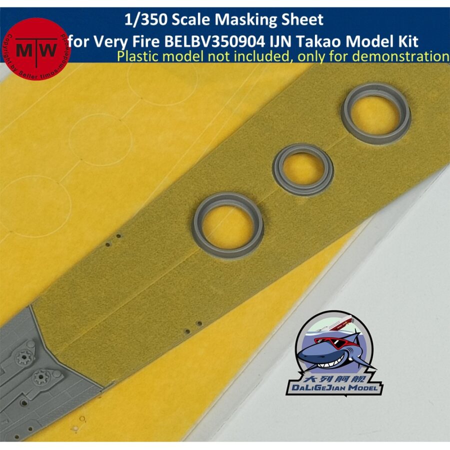 1/350 Scale Masking Sheet for Very Fire BELBV350904 IJN Takao Model Kit CY350118