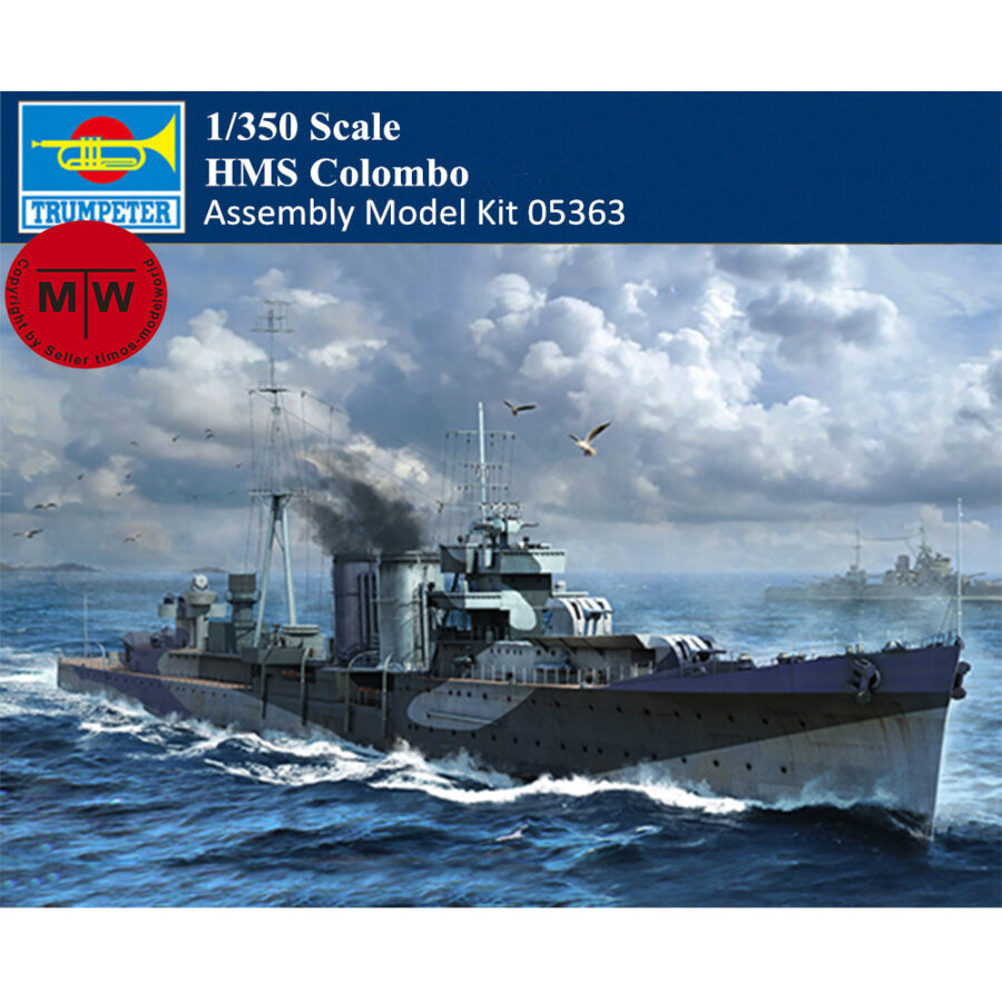 Trumpeter 05363 1/350 Scale HMS Colombo Military Plastic Assembly Model Kit