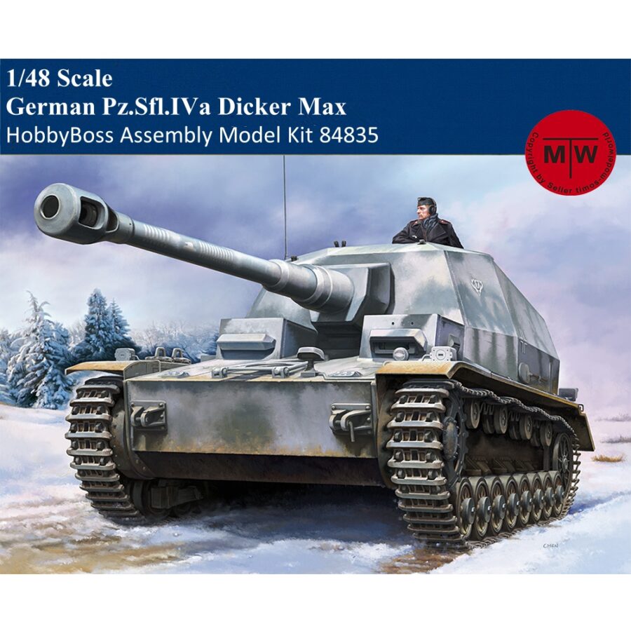 HobbyBoss 84835 1/48 Scale German Pz.Sfl.IVa Dicker Max Military Plastic Assembly Model Kits