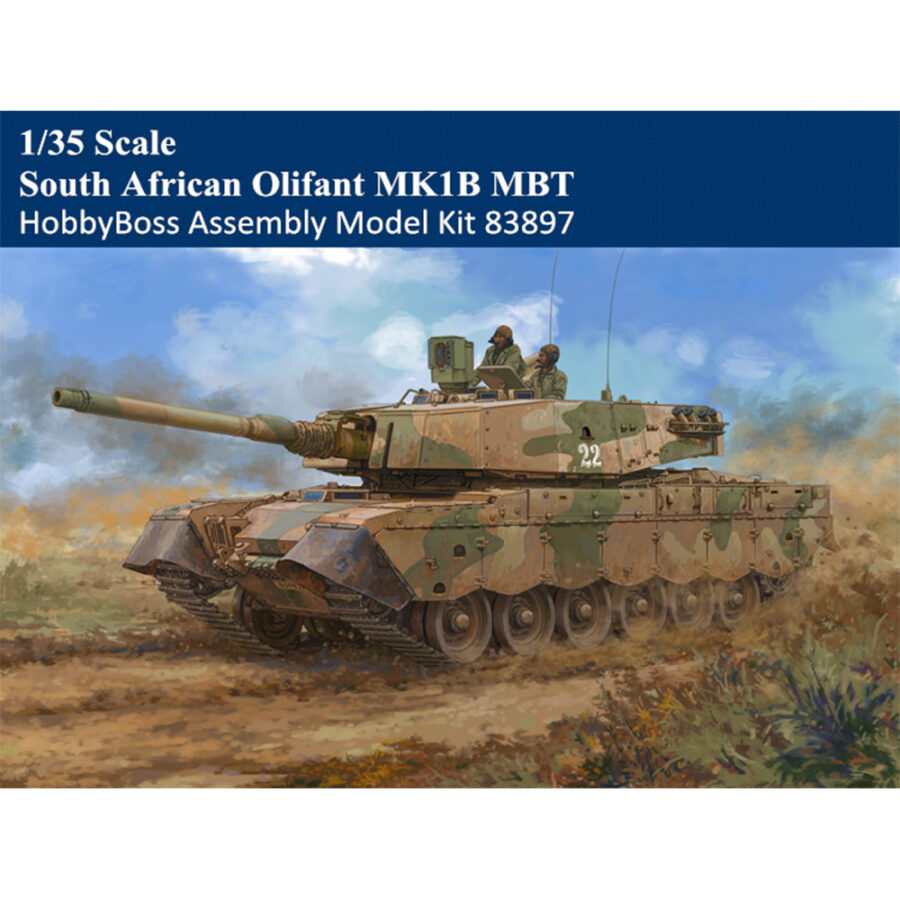 HobbyBoss 83897 1/35 Scale South African Olifant MK1B MBT Armor Plastic Tank Assembly Model Kit