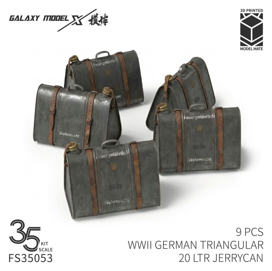 Galaxy 1/35 Scale WWII German Triangular 5/10/15/20 LTR Jerrycan Resin Model Scene DIY Unpainted Kit FS35051/FS35036/FS35052/FS35053