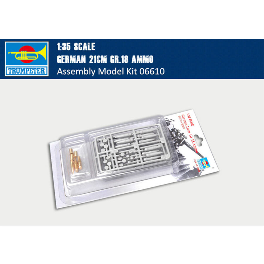Trumpeter 06610 1/35 Scale German 21cm Gr.18 Ammo Military Plastic Assembly Model Kits