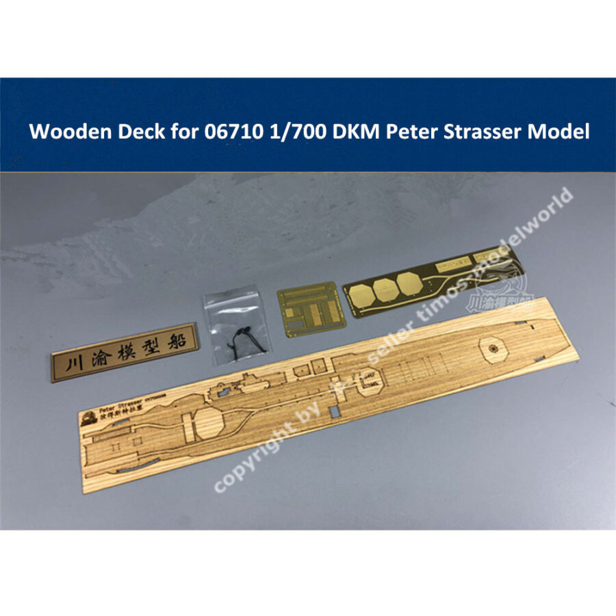 Wooden Deck for Trumpeter 06710 1/700 Scale German Aircraft Carrier DKM Peter Strasser Model CY700038