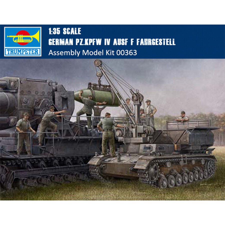 Trumpeter 00363 1/35 Scale German Pz.Kpfw IV Ausf F Fahrgestell Tank Military Plastic Assembly Model Kit