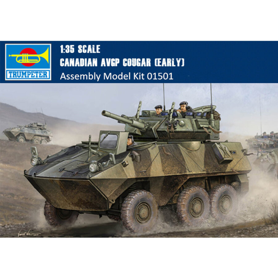 Trumpeter 01501 1/35 Scale Canadian AVGP Cougar (Early) Military Plastic Assembly Model Kits