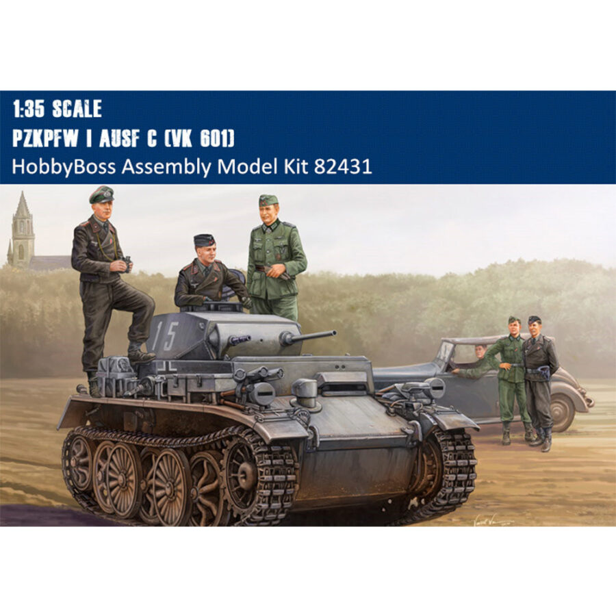 HobbyBoss 82431 1/35 Scale German PzKpfw I Ausf C (VK 601) Tank Military Plastic Assembly Model Kit
