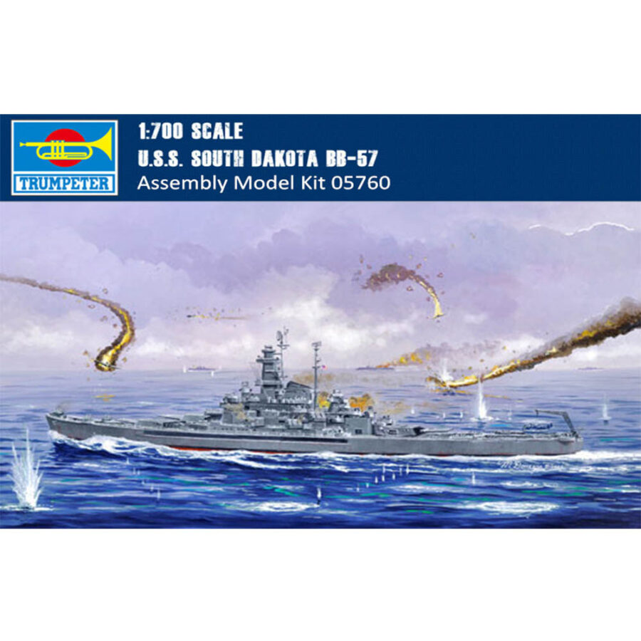 Trumpeter 05760 1/700 Scale USS South Dakota BB-57 Battleship Military Plastic Assembly Model Kits