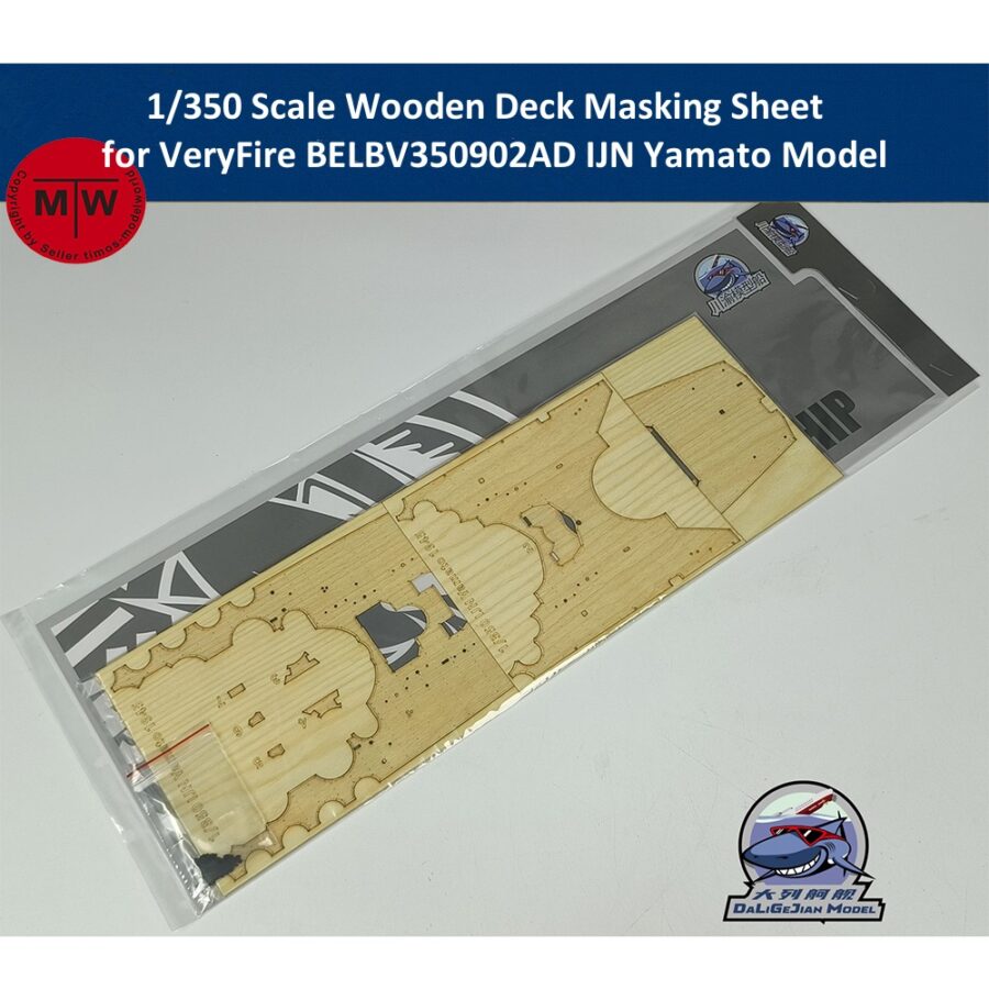 1/350 Scale Wooden Deck Masking Sheet for VeryFire BELBV350902AD IJN Yamato Model Kit CY350121